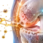 effect of PRP injection illustrated by effect of futuristic anatomy image
